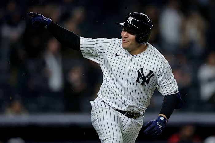 Jose Trevino’s pinch-hit walk-off single gave the Yankees a happy ending to an eventful night.